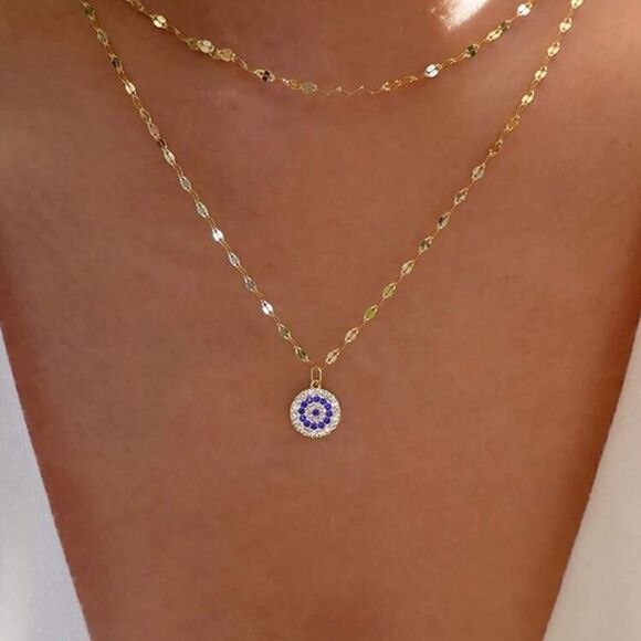Free People Jewelry - evil eye necklace A767